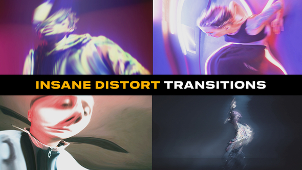 Insane Distort Transitions | After Effects Elements template preview