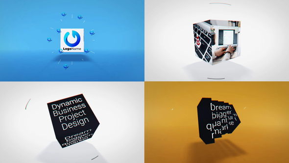 Business Cube Unveil Openers template preview