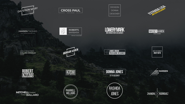 Clean Minimal Titles Titles template preview