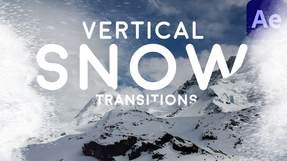 Vertical Snow Transitions Elements template preview