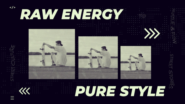 Black & White Urban Opener Openers template preview