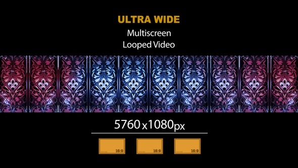 Ultra Wide HD Gate Wall Decoration 02
