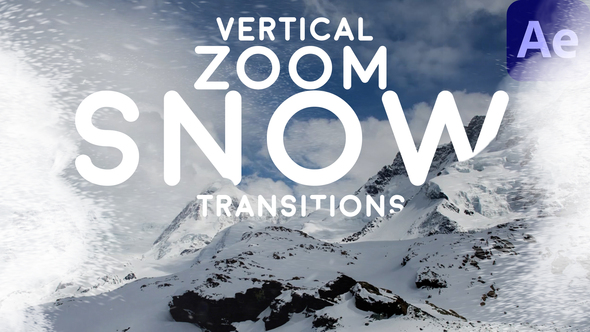 Vertical Zoom Snow Transitions Elements template preview