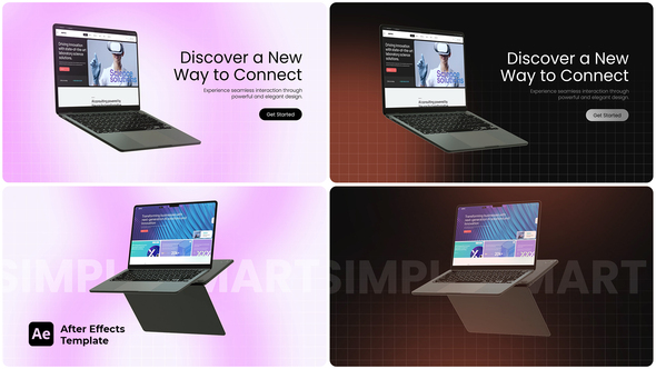 AI Website Presentation | Laptop Mockup Product Promo template preview