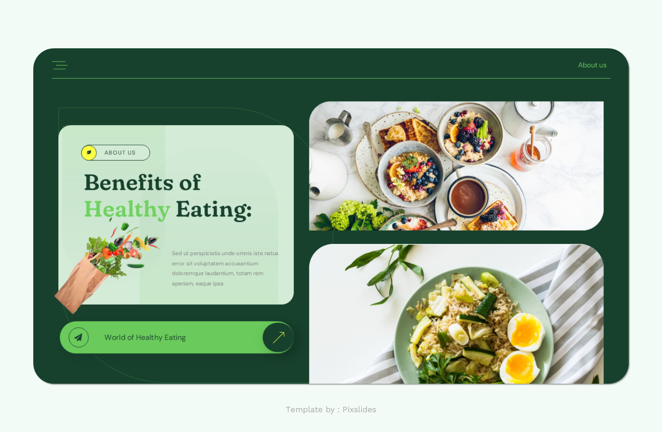 Eatright - Healthy Food Nutrition Keynote Presentation Template ...