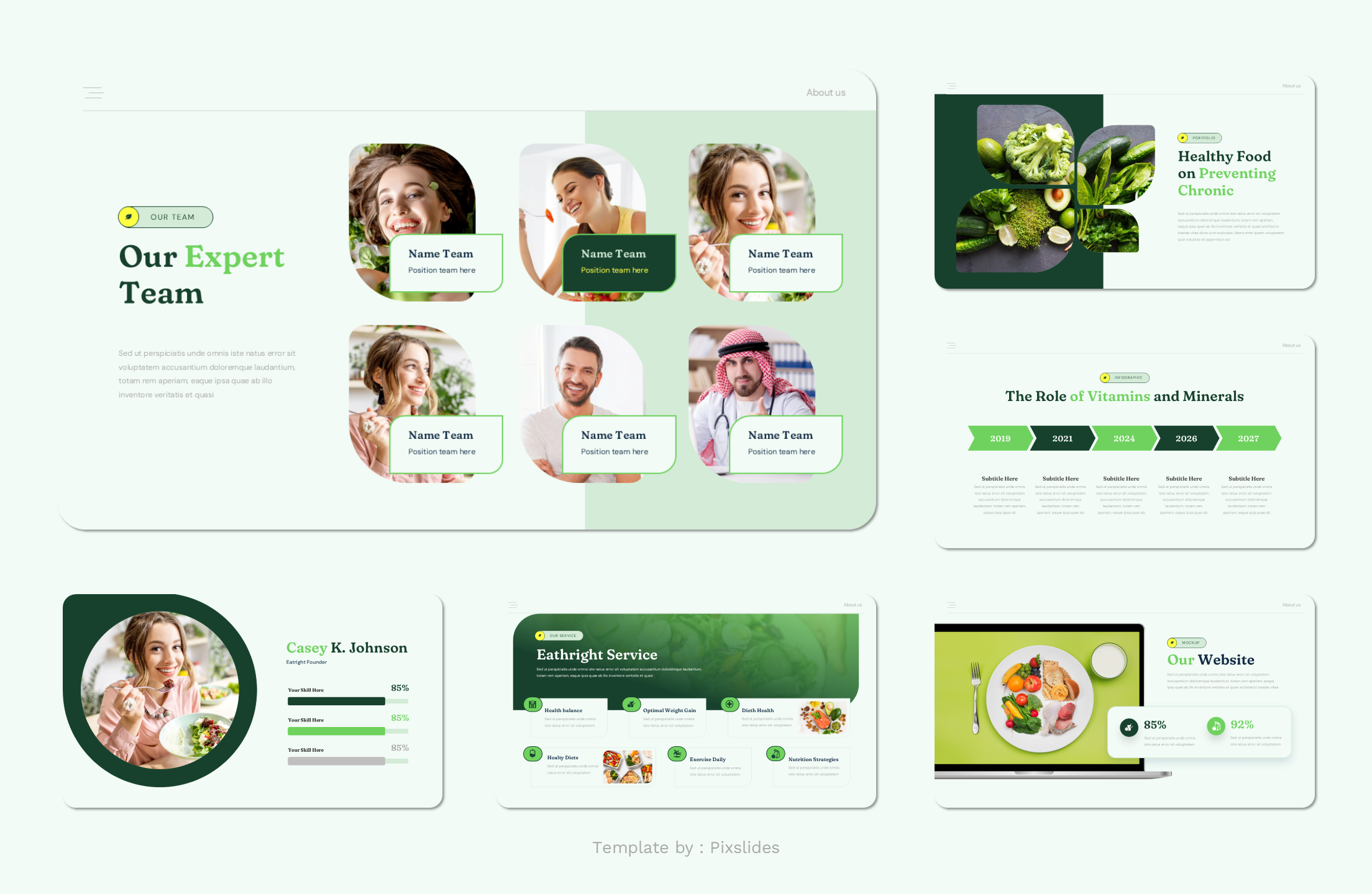 Eatright - Healthy Food Nutrition Keynote Presentation Template ...