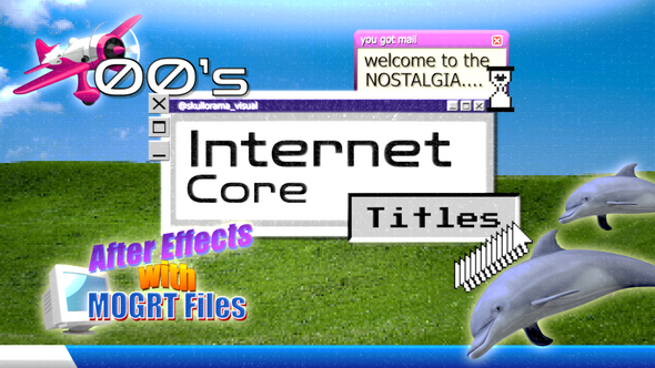 00s Internet Core Titles Titles template preview
