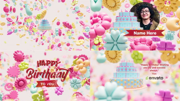 Birthday Logo Intro Logo Stings template preview