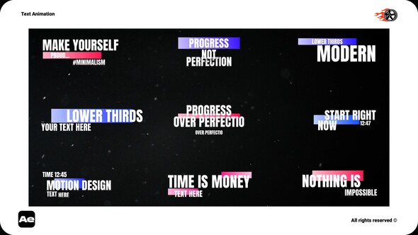 Text Animation V2 Titles template preview