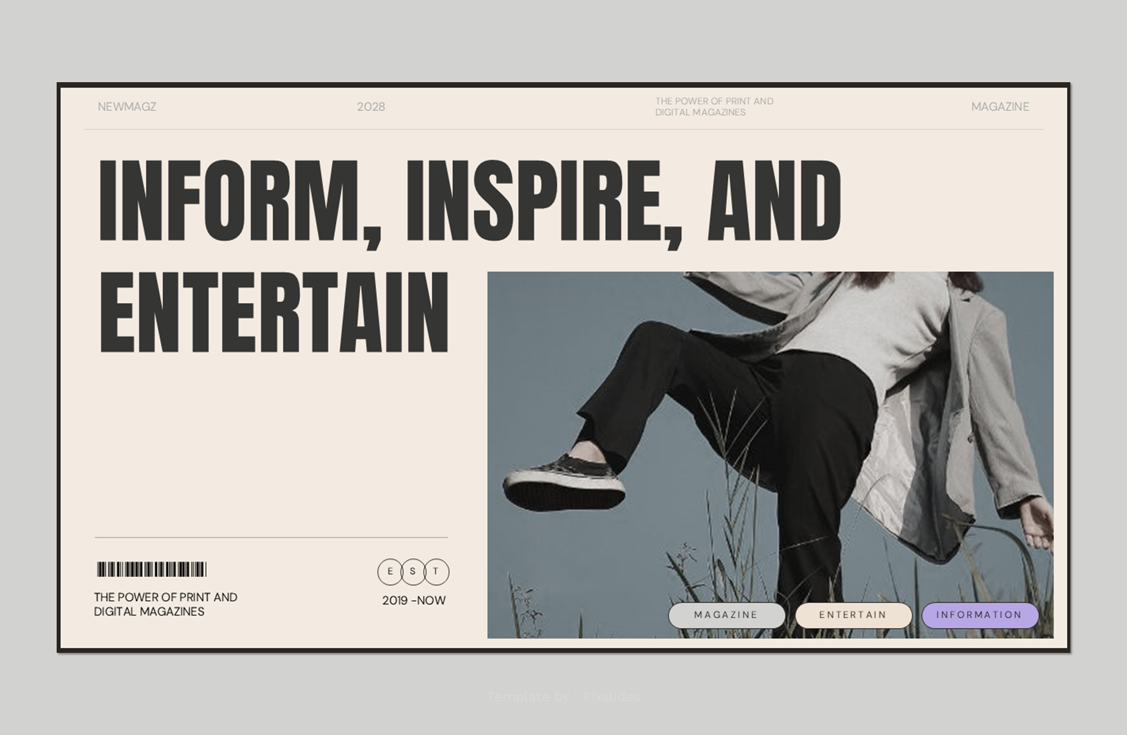 Newmag - Magazine PowerPoint Presentation Template, Presentation Templates