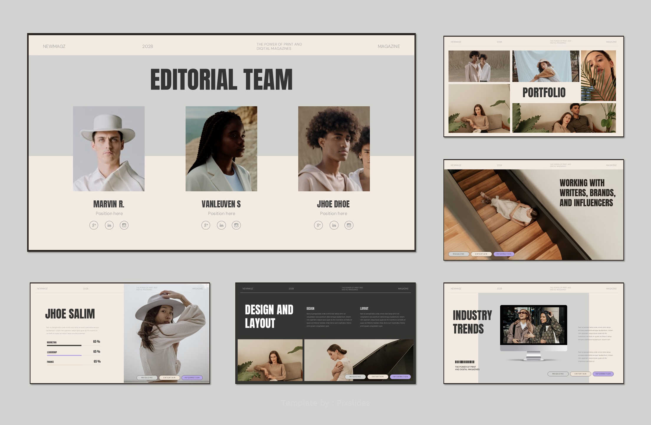Newmag - Magazine PowerPoint Presentation Template, Presentation Templates