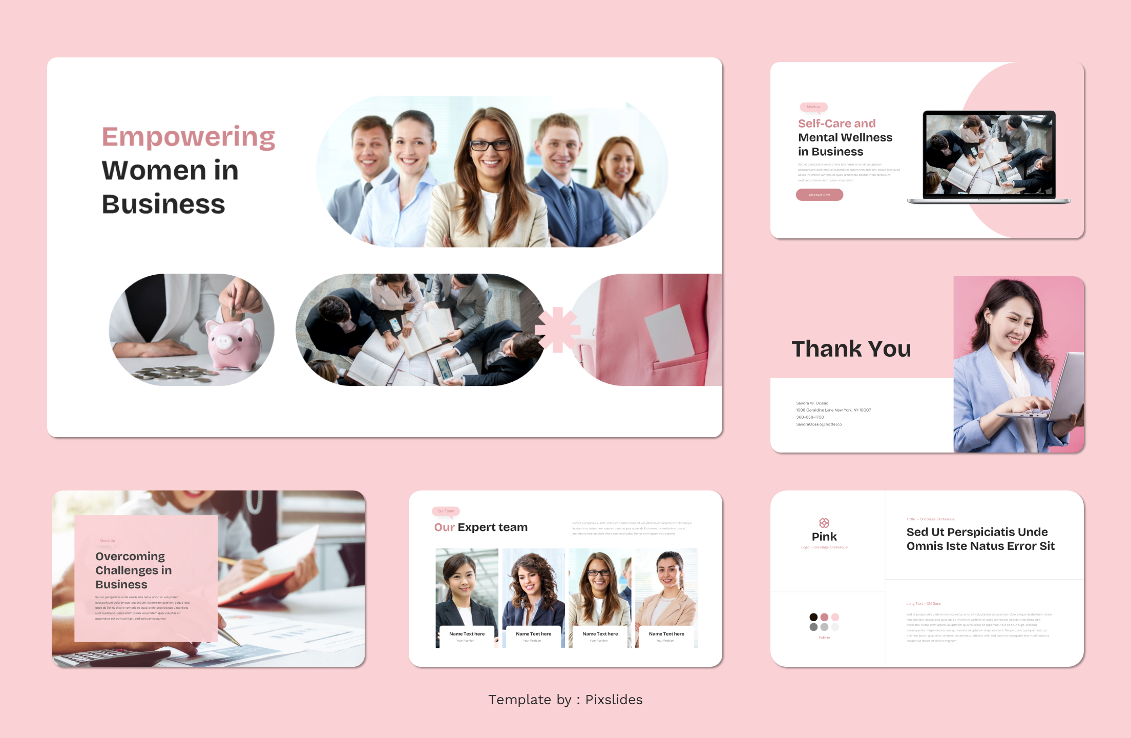 Pink - Feminine Business PowerPoint Presentation Template, Presentation ...