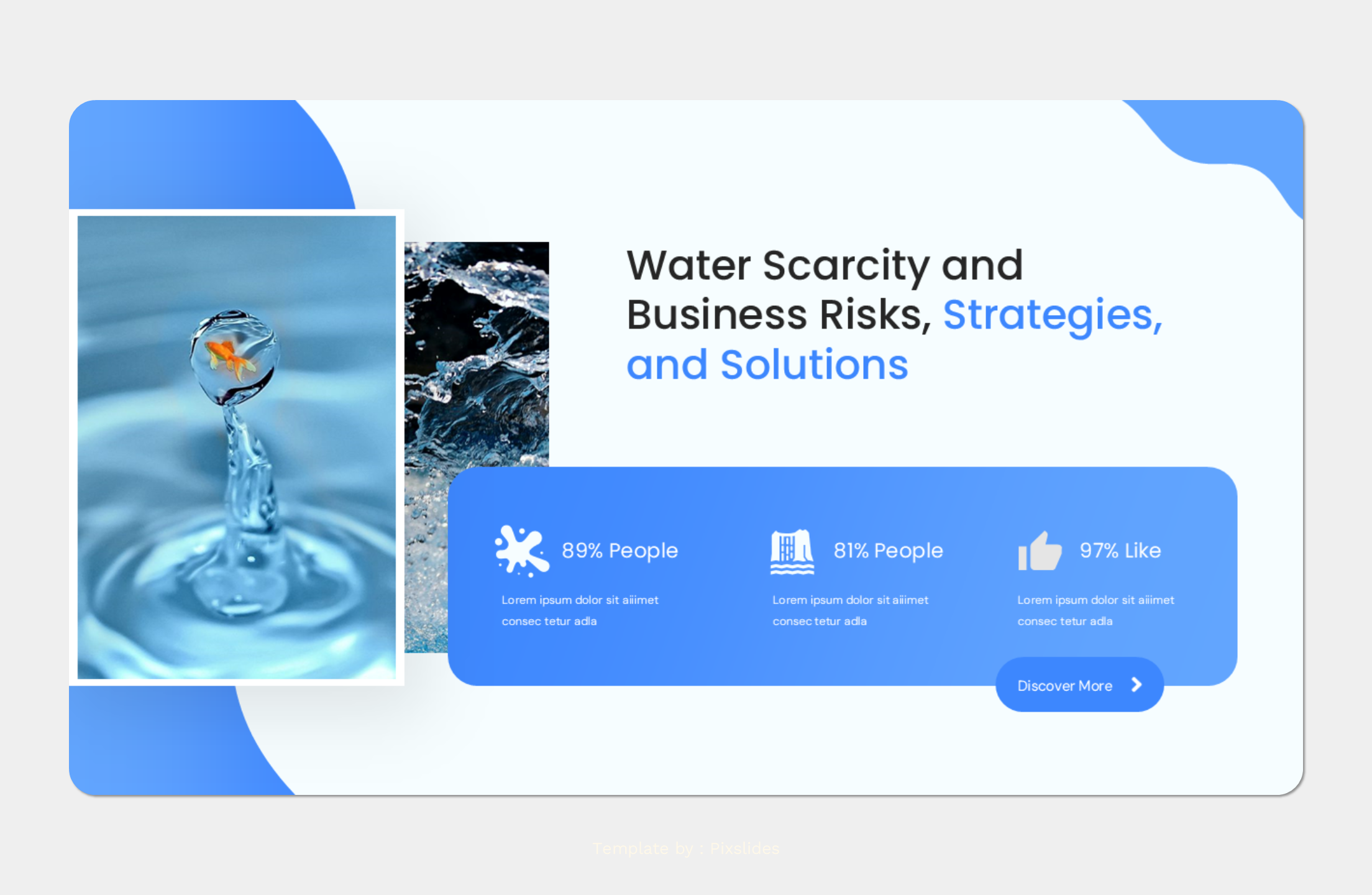 Onedrop - Water PowerPoint Business Presentation Template, Presentation ...