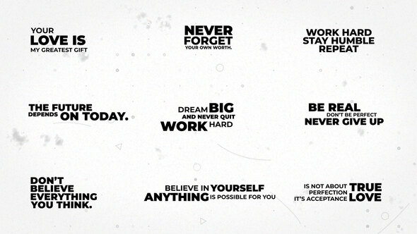 Minimal Titles | AE Titles template preview