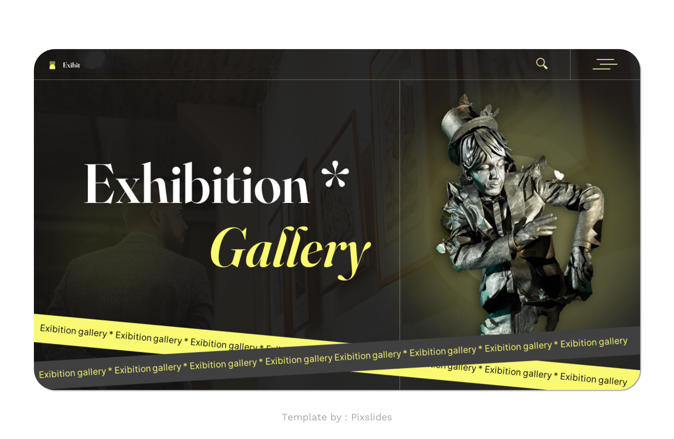 Exibit - Exhibition PowerPoint Gallery Presentation Template ...