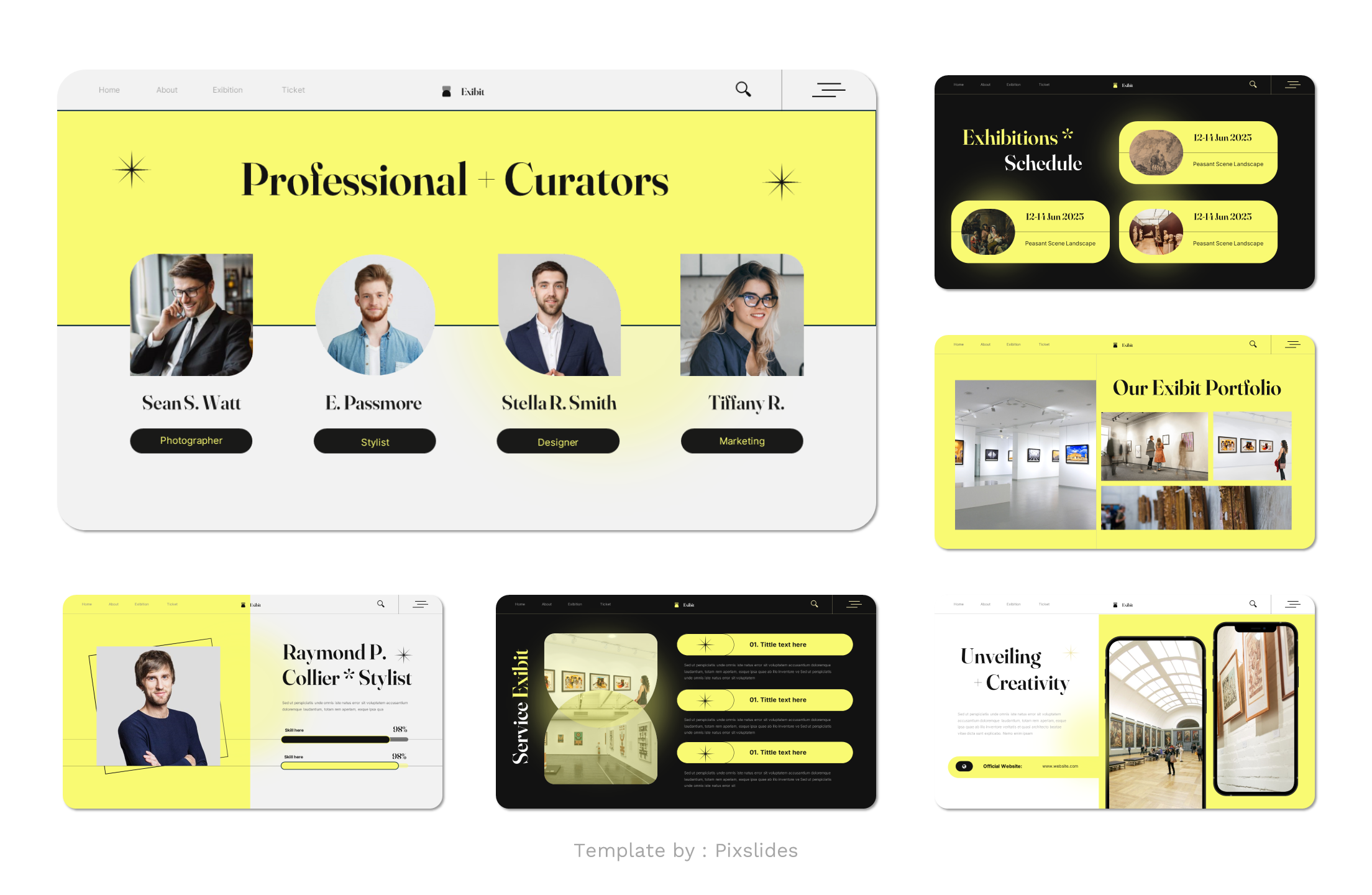 Exibit - Exhibition PowerPoint Gallery Presentation Template ...