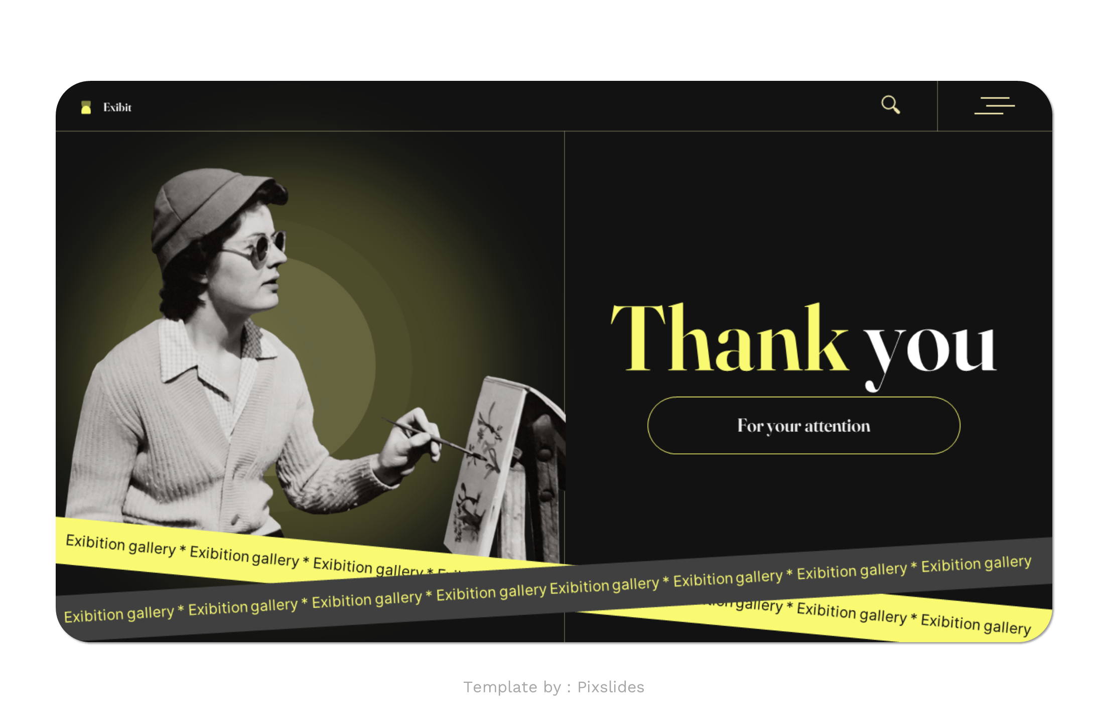 Exibit - Exhibition PowerPoint Gallery Presentation Template ...