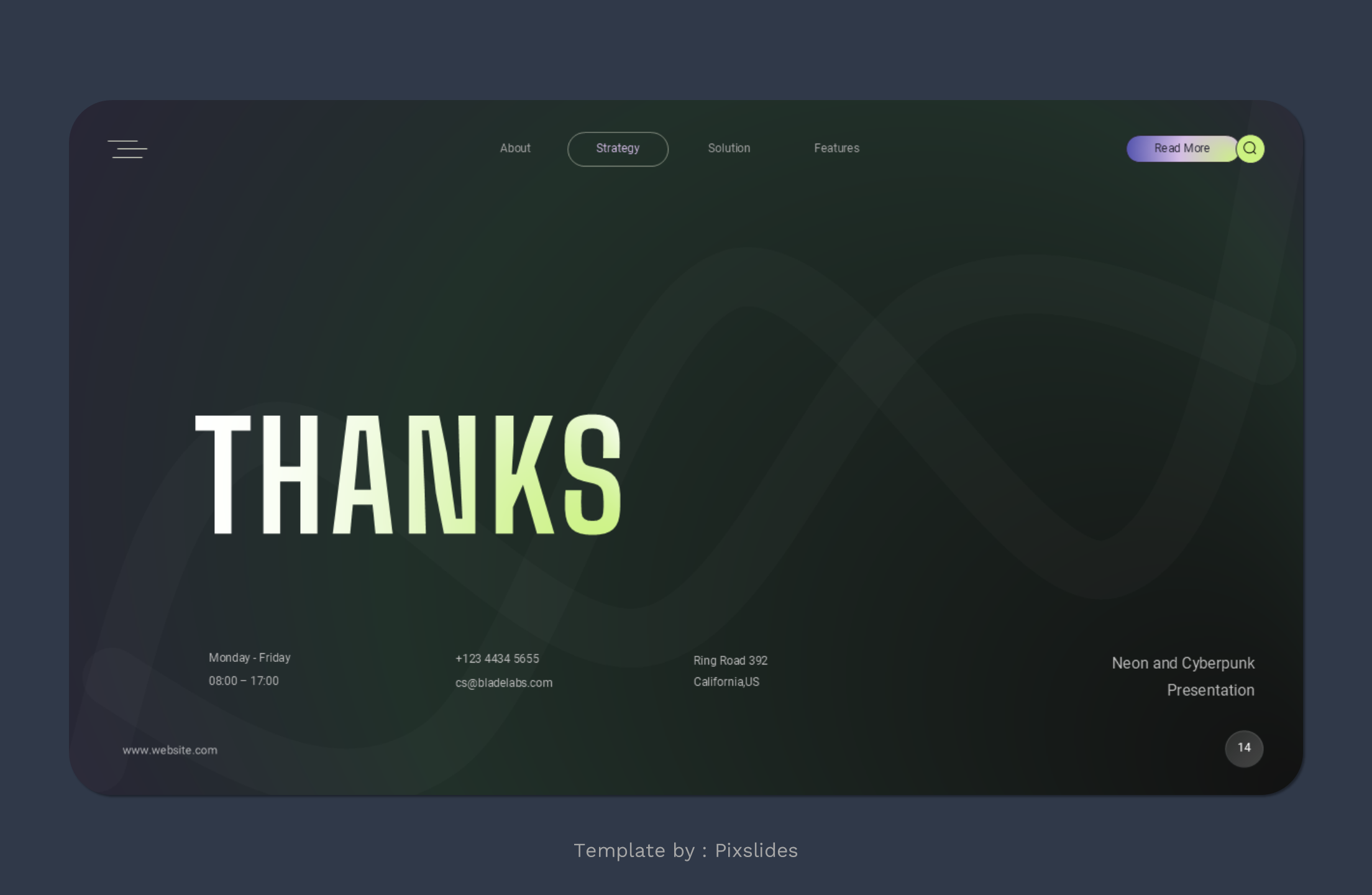 Bladelabs - Neon Green PowerPoint Presentation Template, Presentation ...