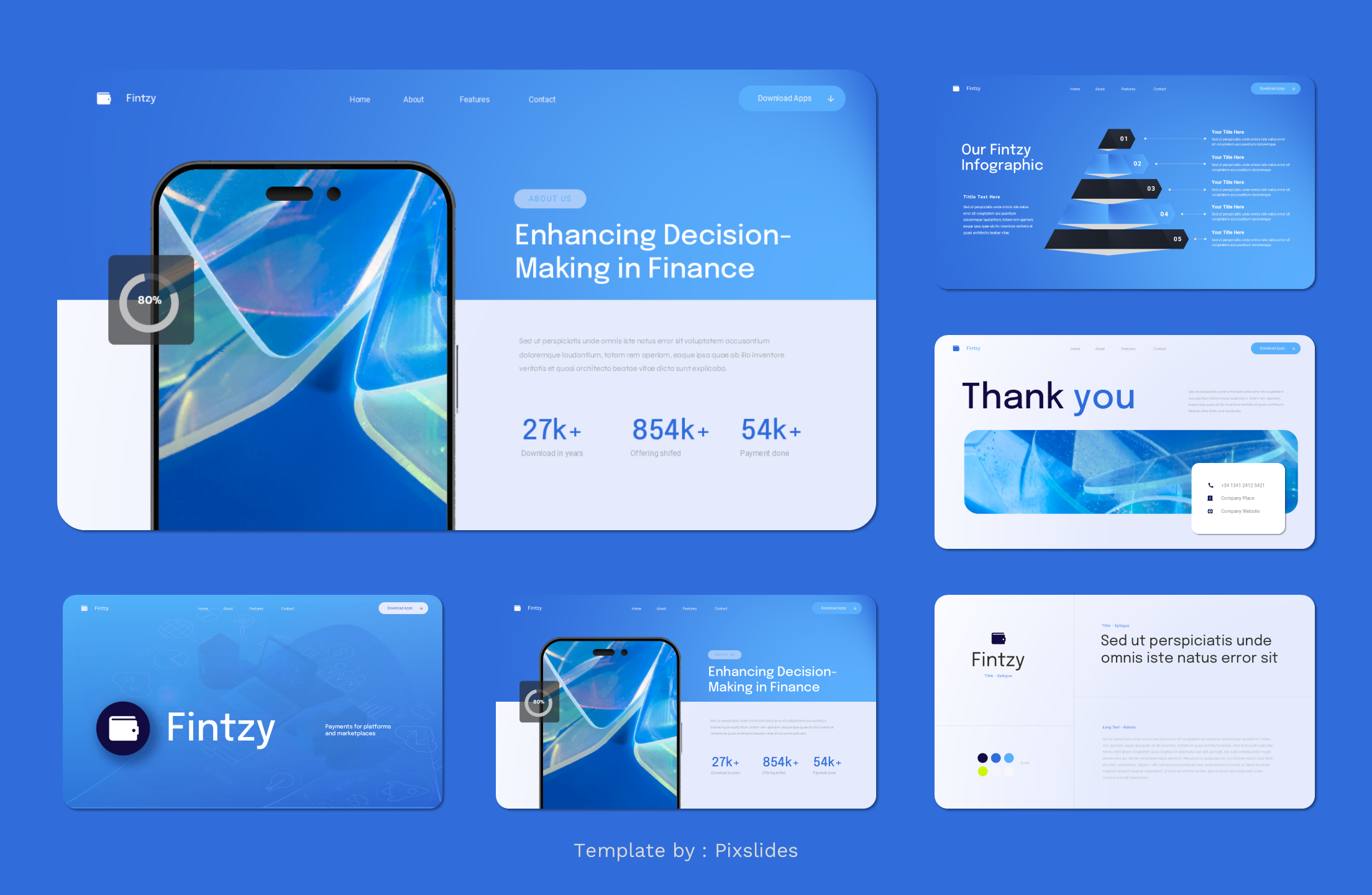 Fintzy - Fintech & Digital Banking PowerPoint Presentation Template ...