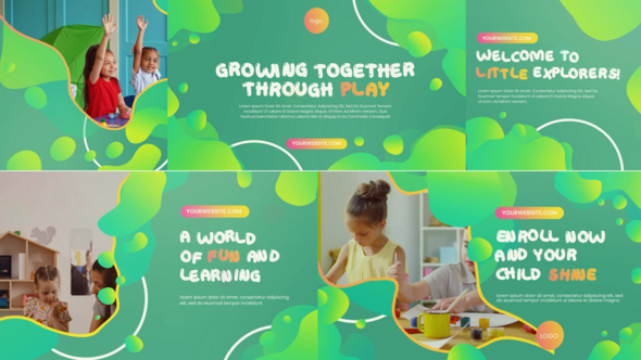 kindergarten Elements template preview