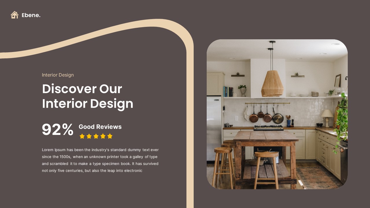 Interior Space Design PowerPoint Template, Presentation Templates ...