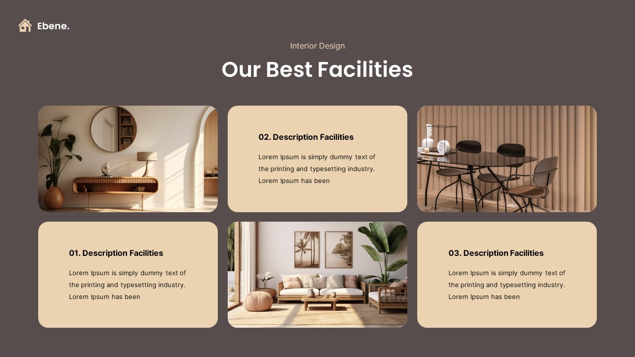 Interior Space Design PowerPoint Template, Presentation Templates ...