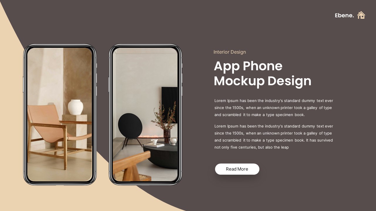 Interior Space Design PowerPoint Template, Presentation Templates ...
