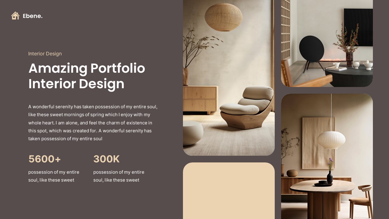 Interior Space Design Keynote Template, Presentation Templates ...