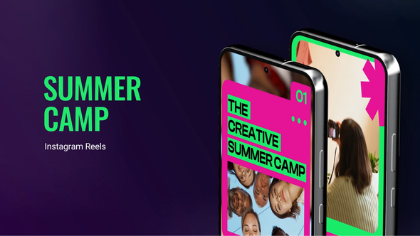 Instagram Reels Transitions Slide Video Displays template preview