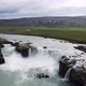 Flying Above the Godafoss Waterfall in Iceland - VideoHive Item for Sale