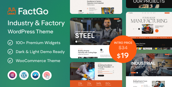 FactGo – Industry & Factory WordPress Theme