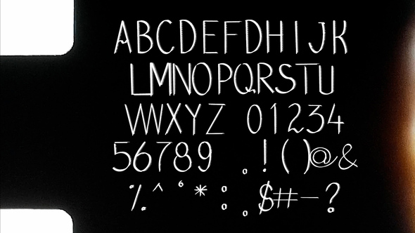 Drawn Typography Titles template preview