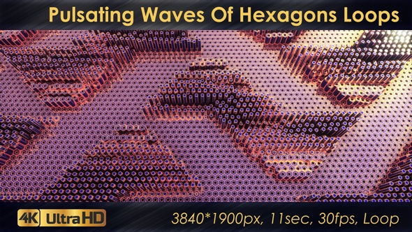 Pulsating Waves Of Hexagons Loops alt
