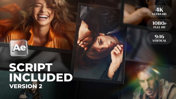 Slideshow Universal Version 2 Video Displays template preview