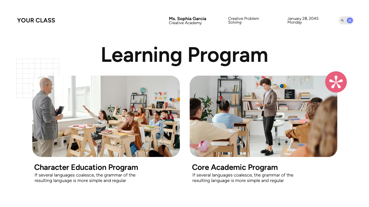 White Pink Purple Modern Education Class Presentation, Presentation ...