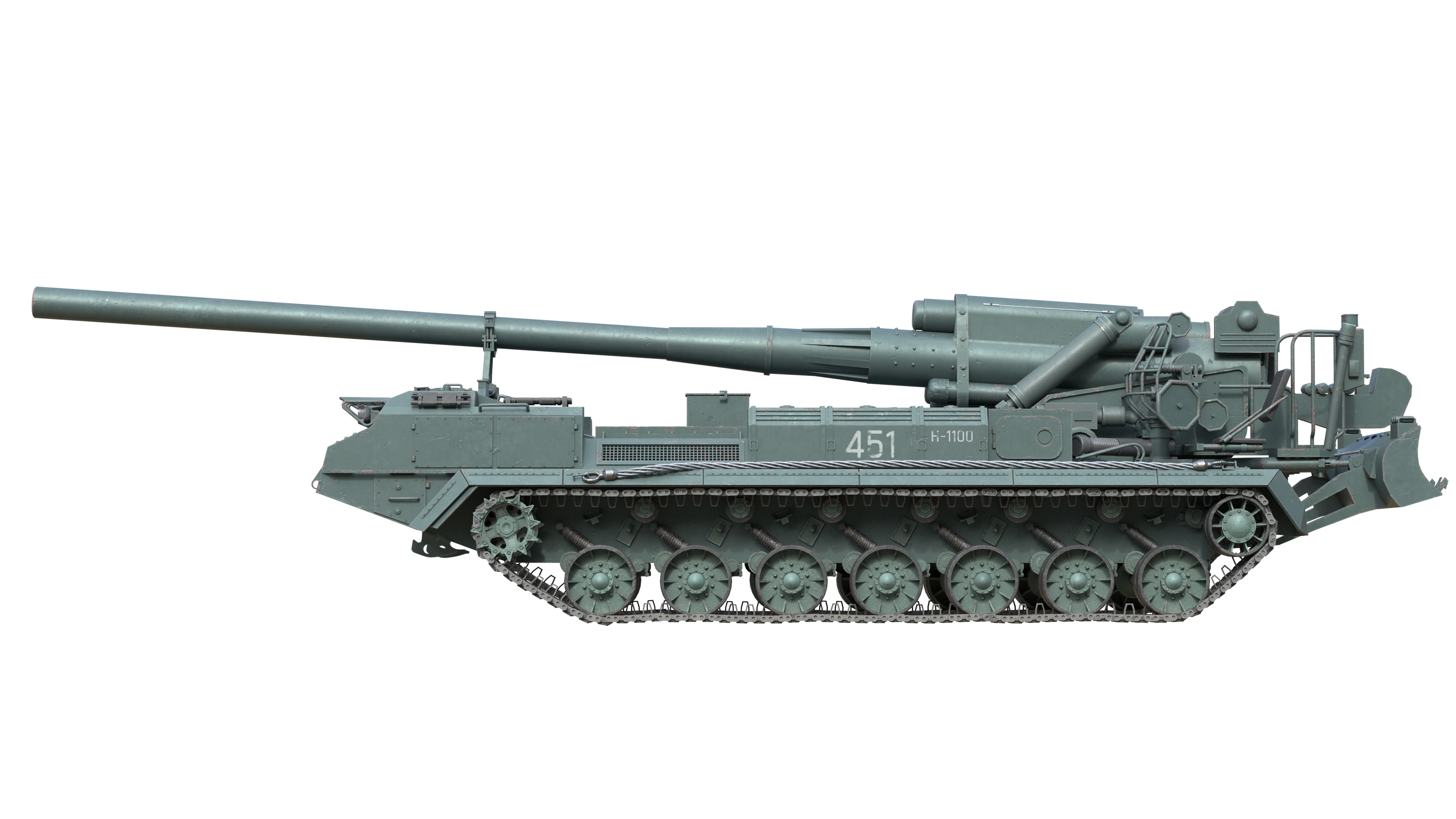 2S7 Pion Self Propelled Heavy Artillery by TurboCG | 3DOcean