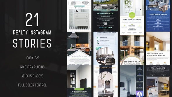 Real Estate Instagram Stories II Product Promo template preview