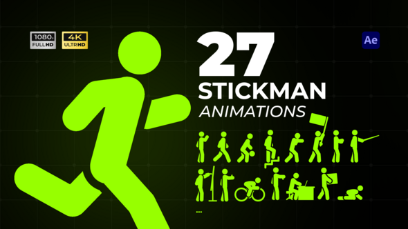 Stickman Motion Pack Elements template preview