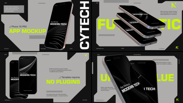 Modern App Demo | Phone 16 Pro Product Promo template preview