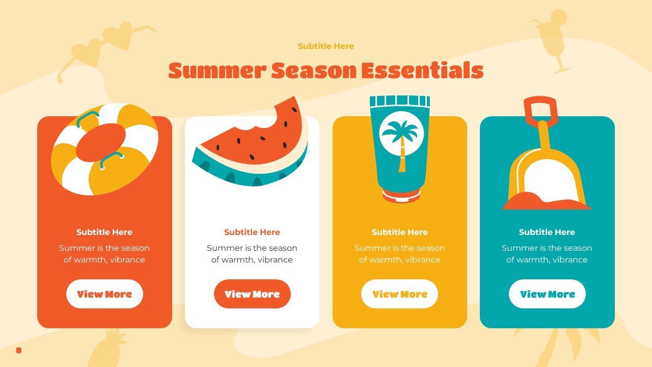 Summer PowerPoint Template, Presentation Templates | GraphicRiver