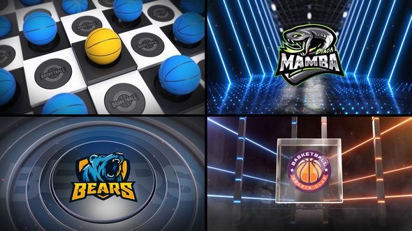 Basketball Bumper 5 (3-Bumpers) Logo Stings template preview