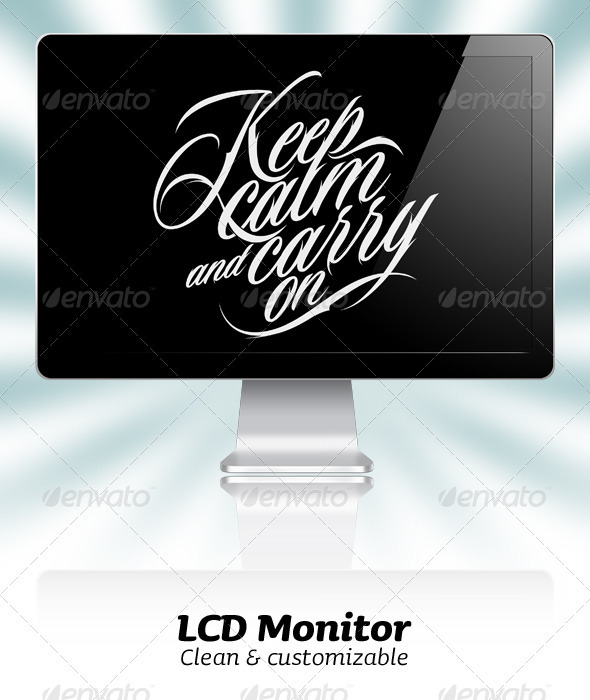 Clean LCD Monitor