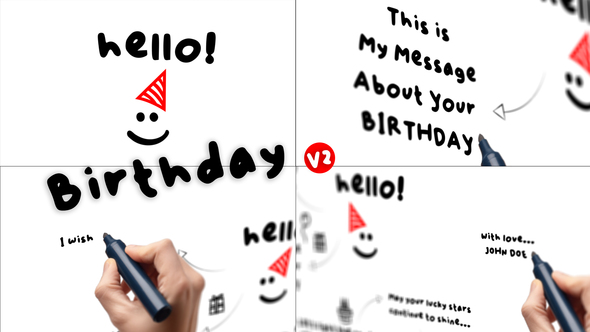 Birthday Video Displays template preview