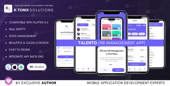 Talento | HR Management Premium Flutter UI Kit