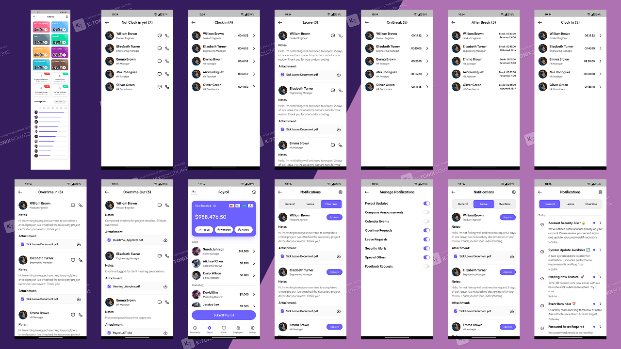 Talento | HR Management Premium Flutter UI Kit by KTonixSolutions ...