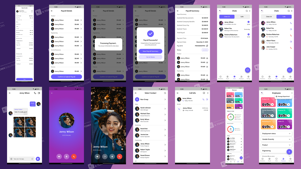 Talento | HR Management Premium Flutter UI Kit by KTonixSolutions ...