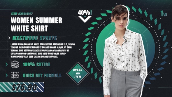 Modern Retro Shopping Video Displays template preview