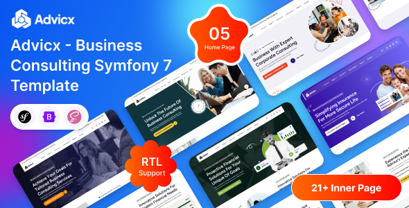 Advicx – Business Consulting Symfony 7 Template