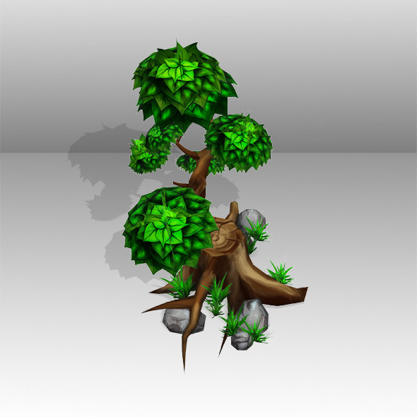 Tree Low Poly - 3Docean 5342913