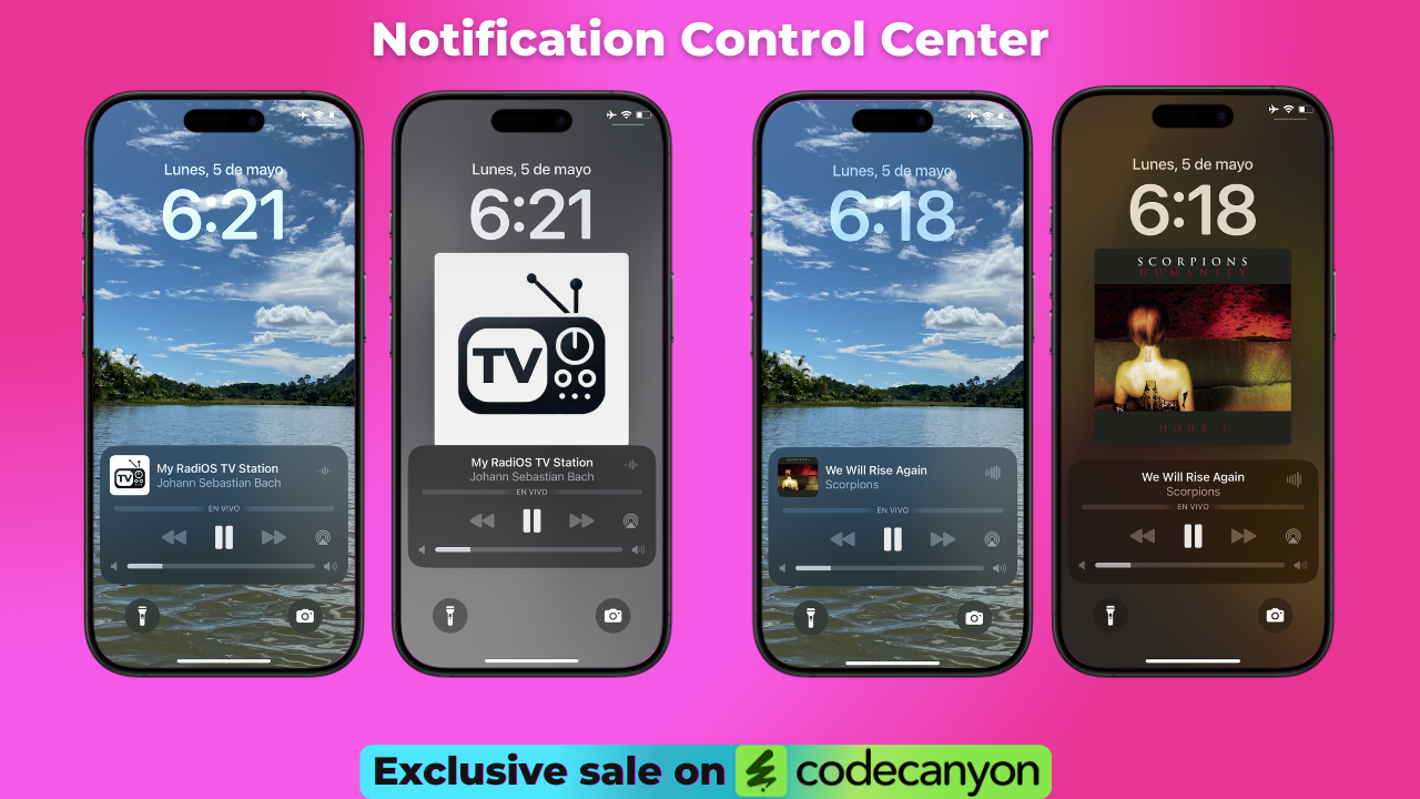 Radio & TV SwiftUI APP, Radio iOS and TV iOS 18, Live TV, iOS App Template (Single Station) - 7